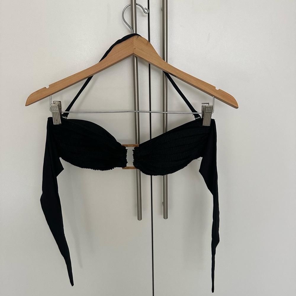 Strapless Black Bandeau Bikini Top - Women's Swimwear